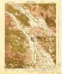Healdsburg 1940 topographic map thumbnail