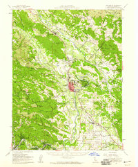 Healdsburg 1955 topographic map preview