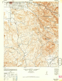 Hemet 1942 topographic map thumbnail