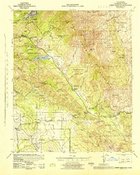 Hemet Reservoir topographic map thumbnail