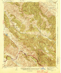 Hernandez Valley 1944 topographic map thumbnail