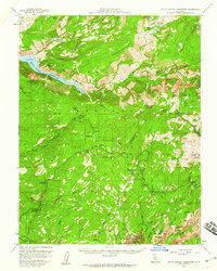 Hetch Hetchy Reservoir 1956 topographic map thumbnail