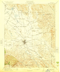 Hollister 1921 topographic map thumbnail