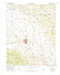 Hollister 1955 topographic map thumbnail
