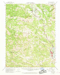 Hopland 1960 topographic map thumbnail
