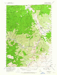 Hornbrook 1955 topographic map thumbnail