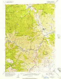 Hornbrook 1955 topographic map thumbnail
