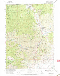 Hornbrook 1955 topographic map thumbnail