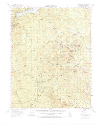 Huntington Lake 1953 topographic map thumbnail