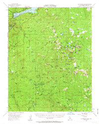Huntington Lake 1953 topographic map thumbnail