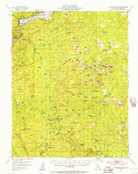 Huntington Lake 1953 topographic map thumbnail