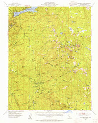 Huntington Lake 1953 topographic map thumbnail