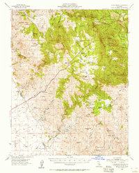 Indian Gulch 1954 topographic map thumbnail