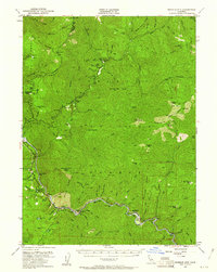 Ironside Mountain 1951 topographic map thumbnail