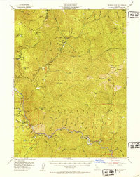 Ironside Mountain 1951 topographic map thumbnail