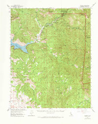 Kaweah 1957 topographic map thumbnail