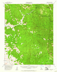 Kaweah 1957 topographic map thumbnail