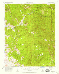 Kaweah 1957 topographic map thumbnail