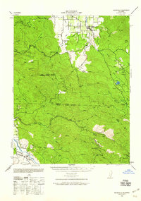Kelseyville 1943 topographic map thumbnail