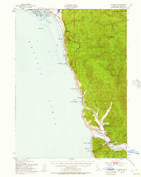 Klamath 1952 topographic map thumbnail