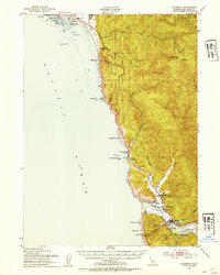 Klamath 1952 topographic map thumbnail