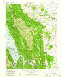 Lake Berryessa 1959 topographic map thumbnail