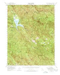 Lake Pillsbury 1951 topographic map thumbnail