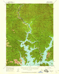 Lamoine 1957 topographic map thumbnail