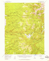 Lassen Peak 1956 topographic map thumbnail