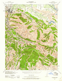 Los Gatos 1940 topographic map thumbnail