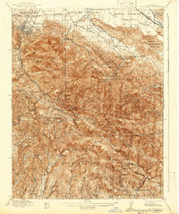 Los Gatos 1919 topographic map thumbnail