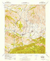 Los Olivos 1942 topographic map thumbnail