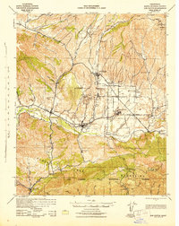 Los Olivos 1943 topographic map thumbnail