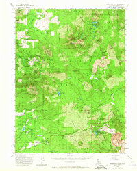 Manzanita Lake 1956 topographic map thumbnail