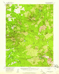 Manzanita Lake 1956 topographic map thumbnail