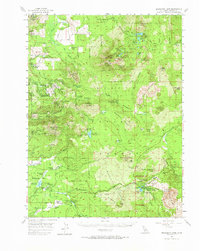 Manzanita Lake 1956 topographic map thumbnail