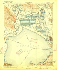 Mare Island 1916 topographic map thumbnail