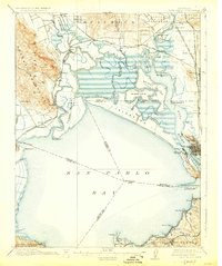Mare Island 1916 topographic map thumbnail