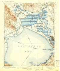Mare Island 1916 topographic map thumbnail