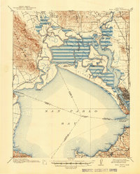 Mare Island 1916 topographic map thumbnail
