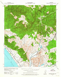Margarita Peak 1954 topographic map thumbnail