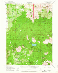 Medicine Lake 1952 topographic map thumbnail