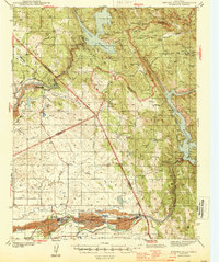 Merced Falls 1944 topographic map thumbnail