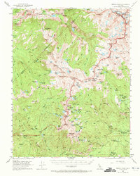 Merced Peak 1953 topographic map thumbnail