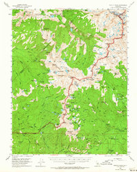 Merced Peak 1953 topographic map thumbnail