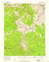 Merced Peak 1953 topographic map thumbnail