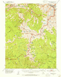 Merced Peak 1953 topographic map thumbnail