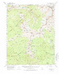 Merced Peak 1953 topographic map thumbnail