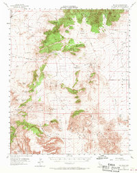 Mid Hills 1955 topographic map thumbnail