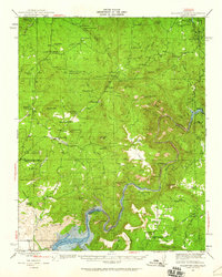 Millerton Lake 1942 topographic map thumbnail